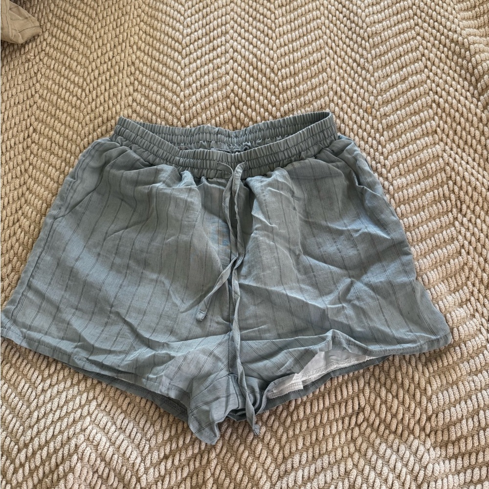 Casual Blue Women's Shorts